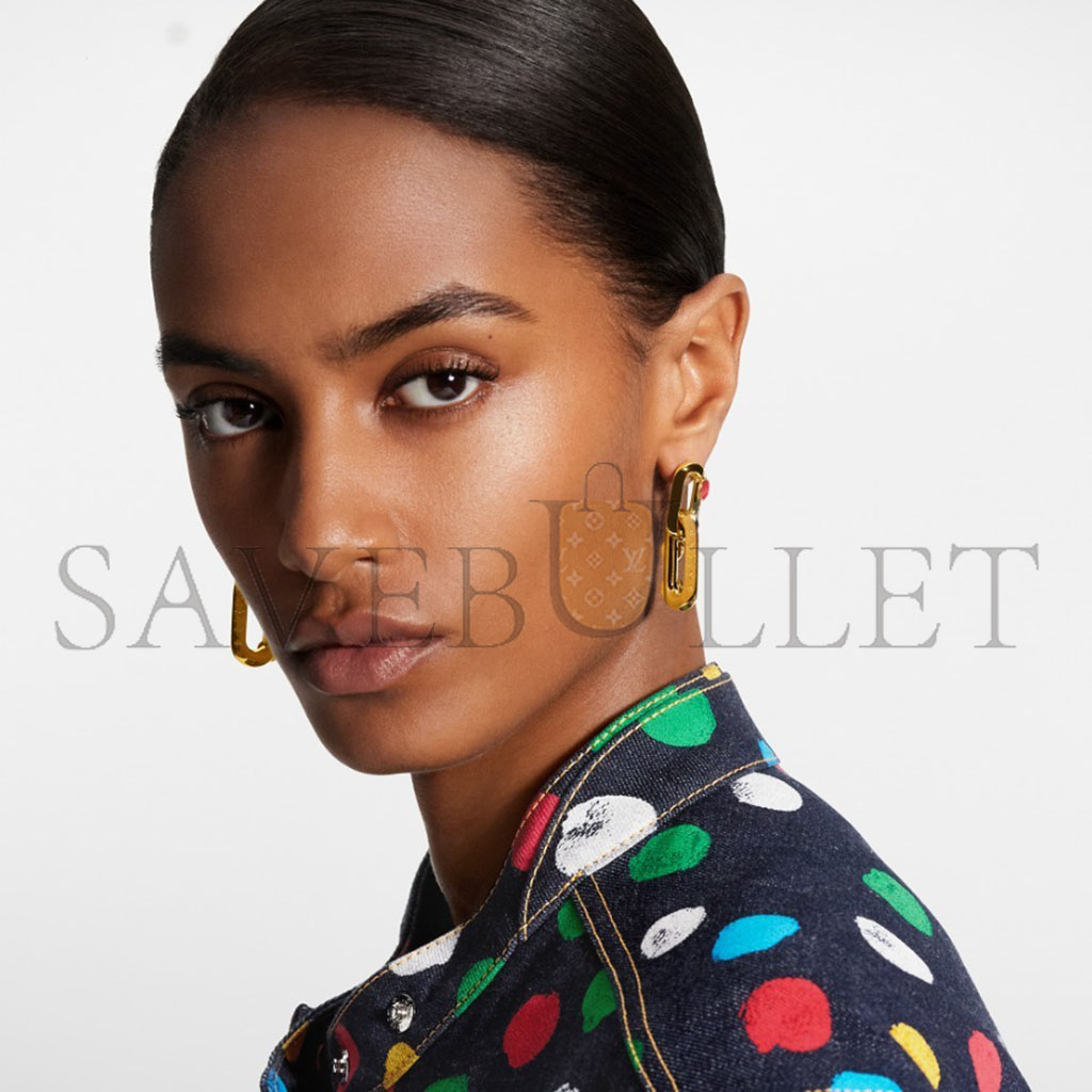 l**is V*t*n x yayoi kusama lv edge earrings m01065